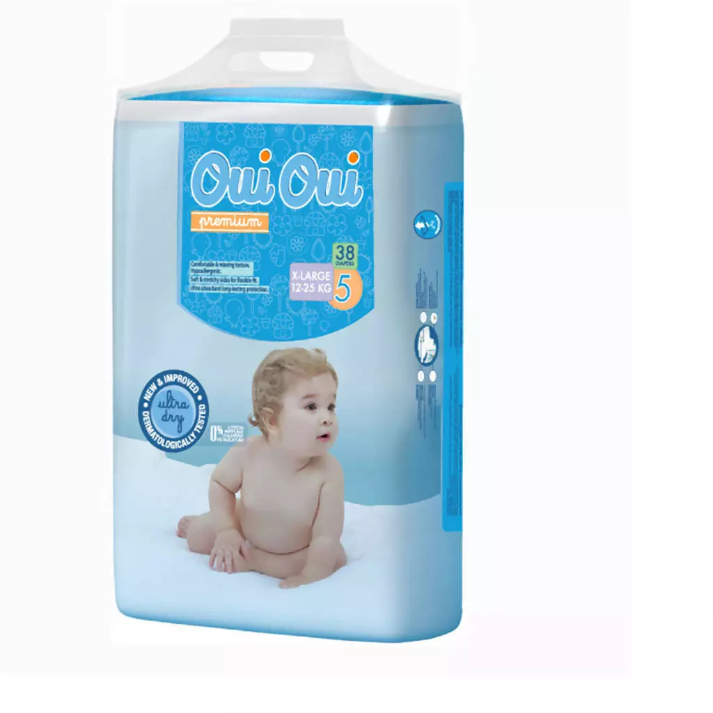OUI OUI DIAPERS*38 12-25KG BLUE 