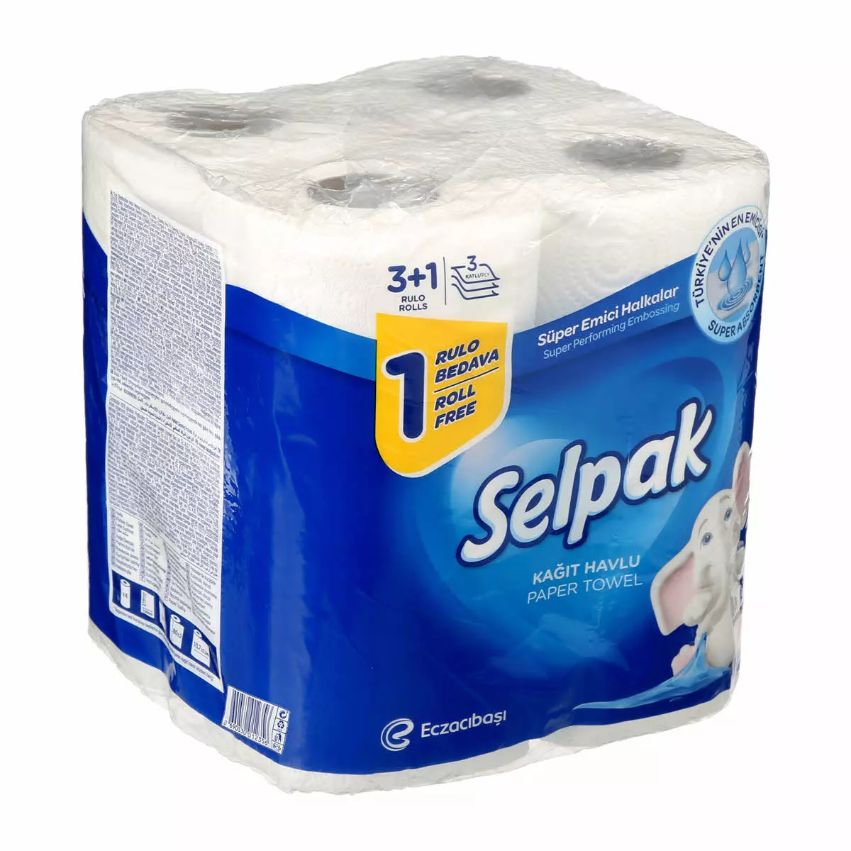 SEPLAK PAPER TOWEL 3 ROLLS + 1 FREE