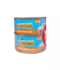 CAPTAIN FISHER WHITE TUNA IN OIL 185G *2