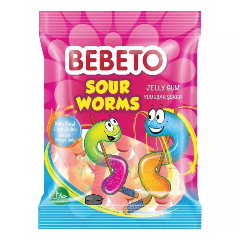 BEBETO SOUR WORMS JELLY GYM 80 G