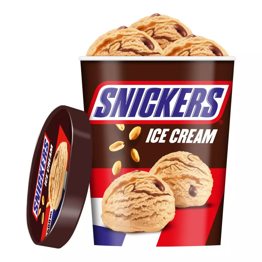 N SNICKERS ICE CREAM TUB 375 G 