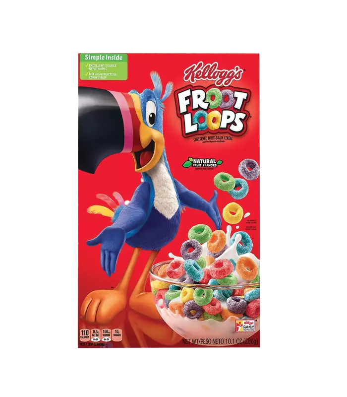 KELLOGGS FROOT LOOPS MULTIGRAIN CEREAL 652 G