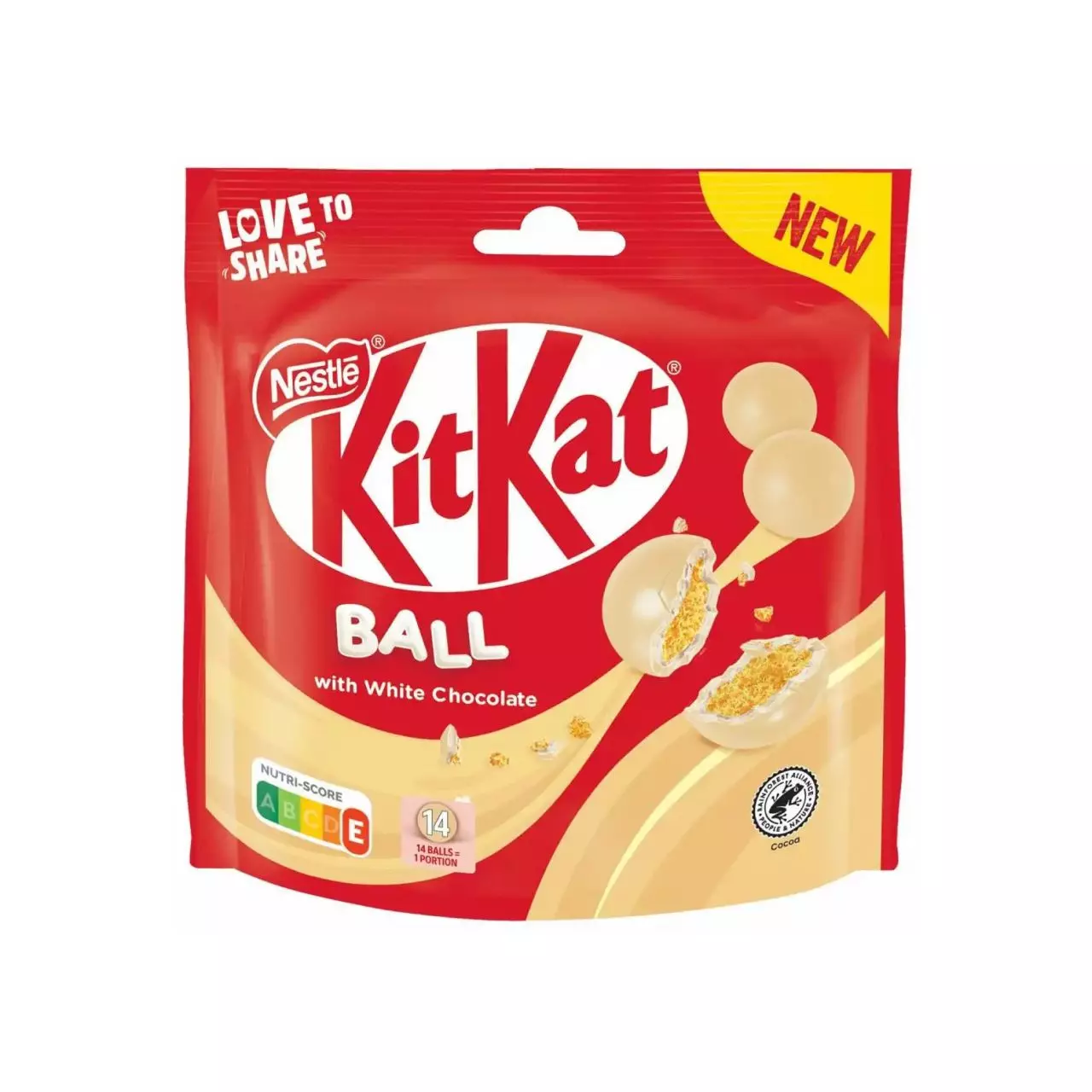 NESTLE KIT KAT BALL WITH WHITE CHOCOLATE 140 G