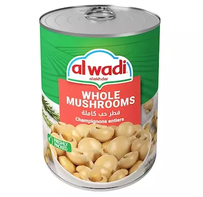 ALWADI ALAKHDAR MUSHROOMS WHOLE 400 G