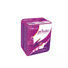 PRIVATE FEMININE PADS NIGHT MAXI POCKET *8