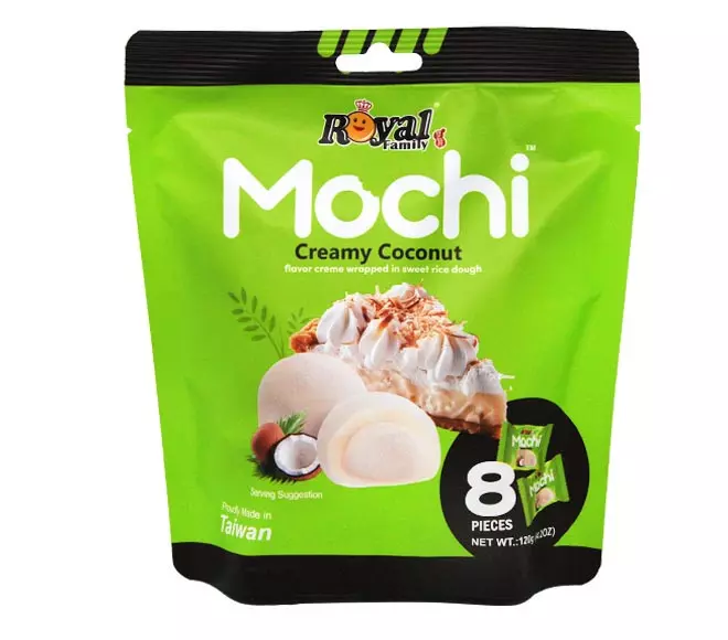 ROYAL FAMILY MOCHI CREAMY COCONUT *8 120 G