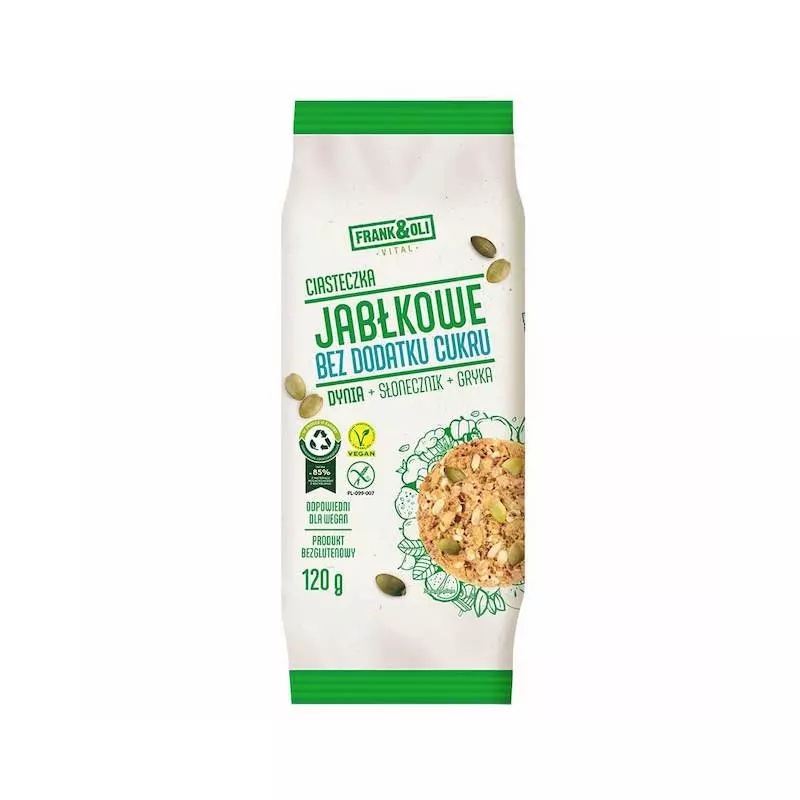FRANK&OLI COOKIES APPLE SF 120 G
