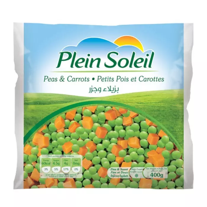 PLEIN SOLEIL PEAS & CARROTS 400 G
