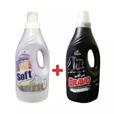 BRAVO LIQUID LAUNDRY 2L + SOFT FABRIC SOFTENER 2 L
