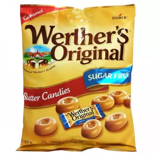 WERTHERS SUGAR FREE BUTTER CANDIES 80 G