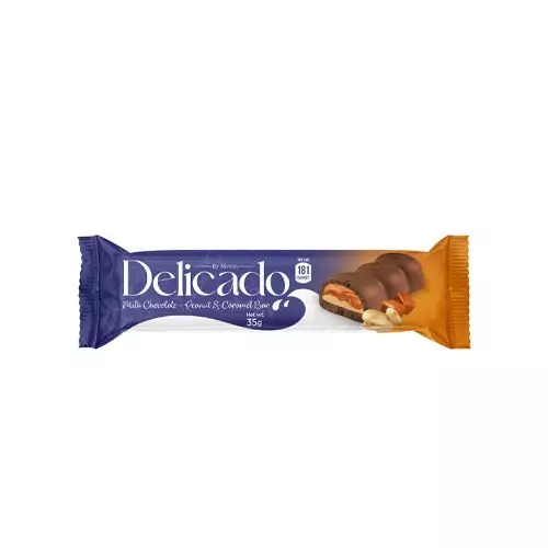 DELICADO MILK CHOCOLATE PEANUT & CARAMEL 35G