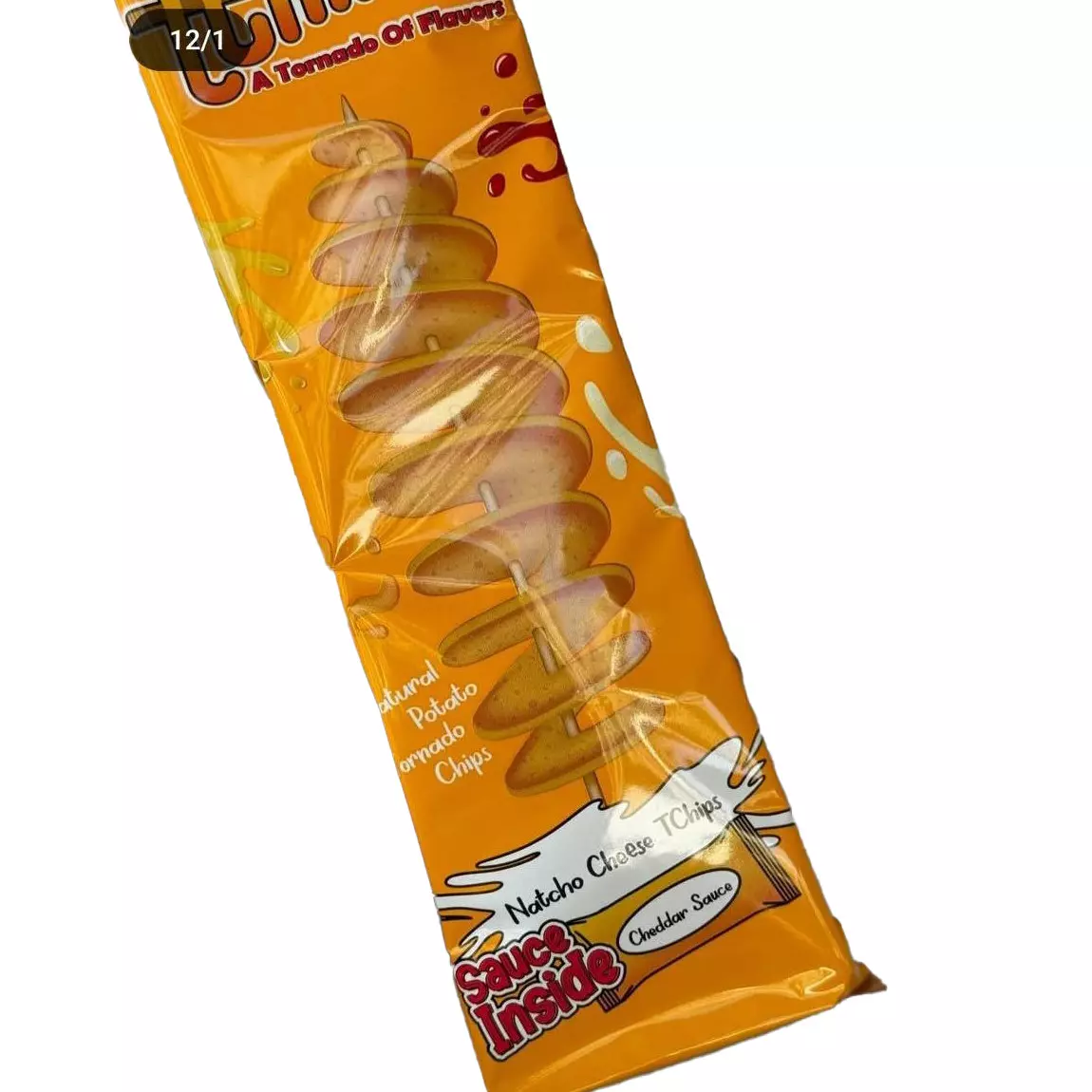 TCHIPS NACHO CHEESE CHIPS WITH CHEDDAR SAUCE