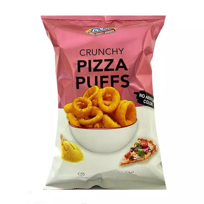 DOLSI CRUNCHY PIZZA PUFFS CHIPS 65 G