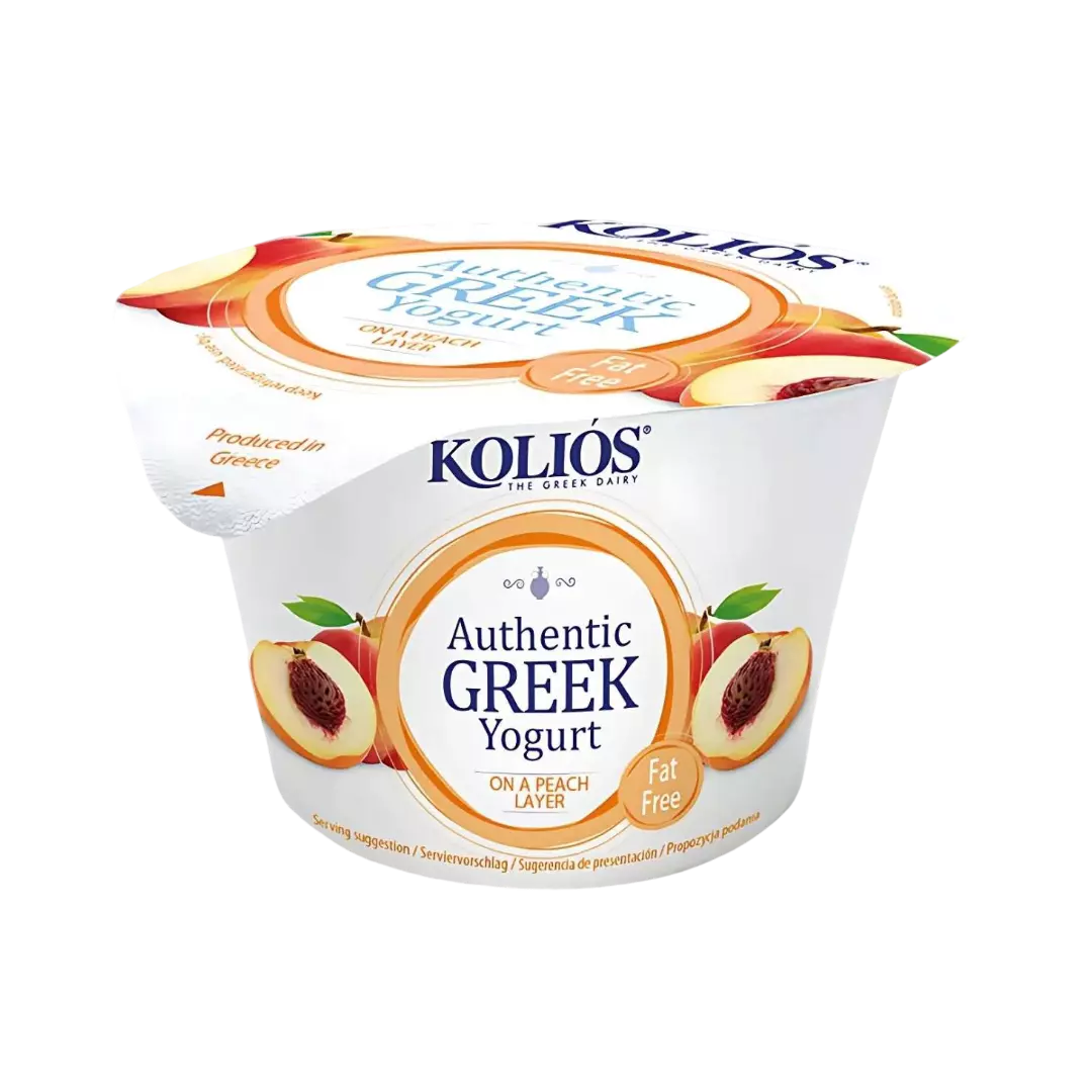KOLIOS AUTHENTIC YOGURT PEACH 0 FAT 150 G