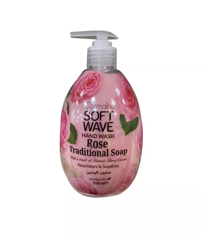 COSMALINE HAND WASH ROSE TRADITIONAL SOAP 550 ML
