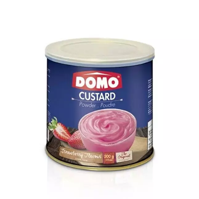 DOMO CUSTARD POWDER STRAWBERRY 300 G