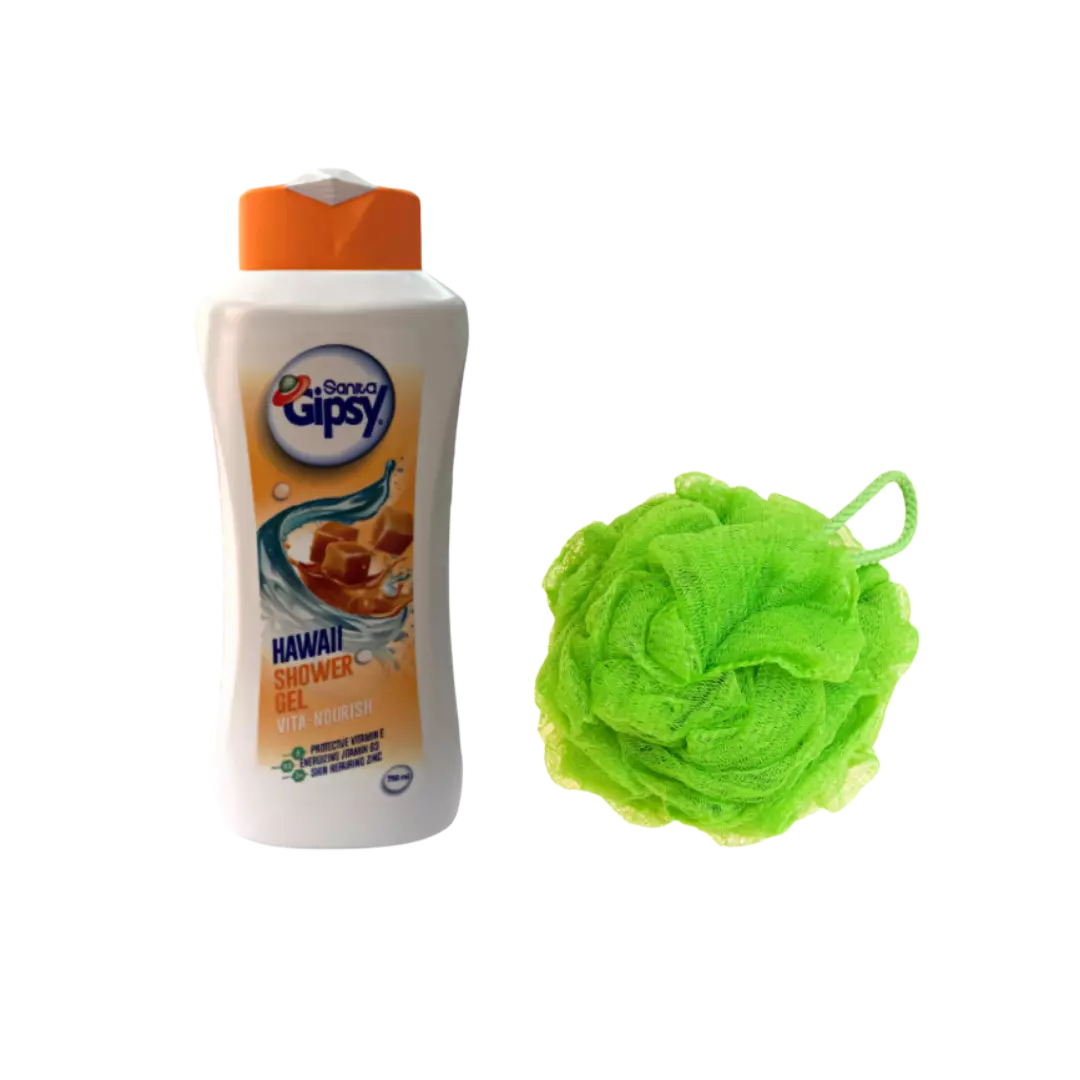 GIPSY HAWAII SHOWER GEL 750 ML+FREE LOOFAH