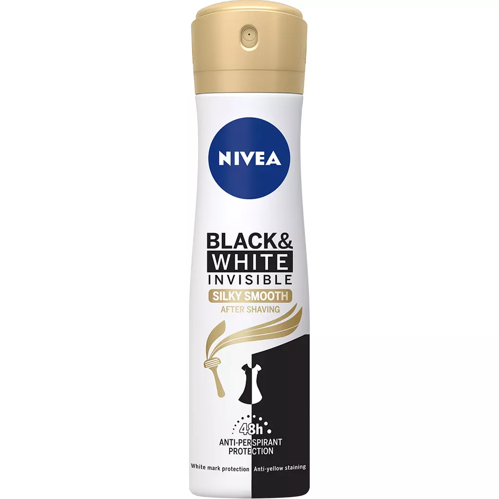 NIVEA DEO B&W INVISIBLE SILKY SMOOTH 150 ML
