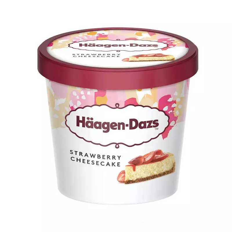 HAAGEN DAZS STRAWBERRIES & CHEESECAKE CUP 100ML