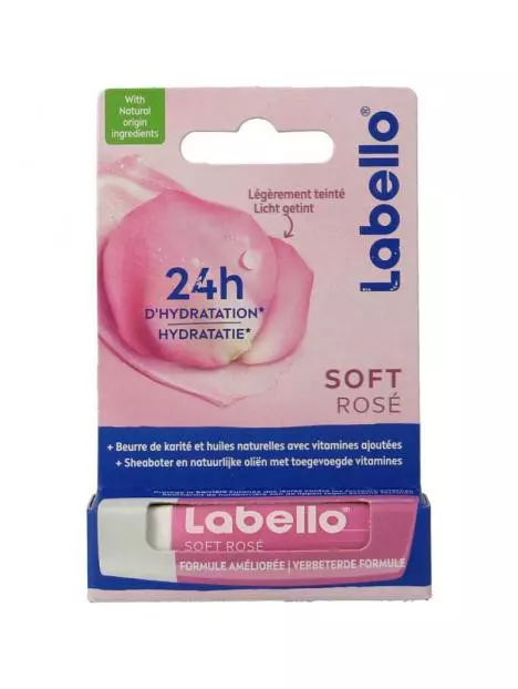 LABELLO LIPS CARE SOFT ROSE 4.8 G
