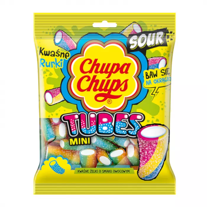 CHUPA CHUPS SOUR MINI TUBES 90G