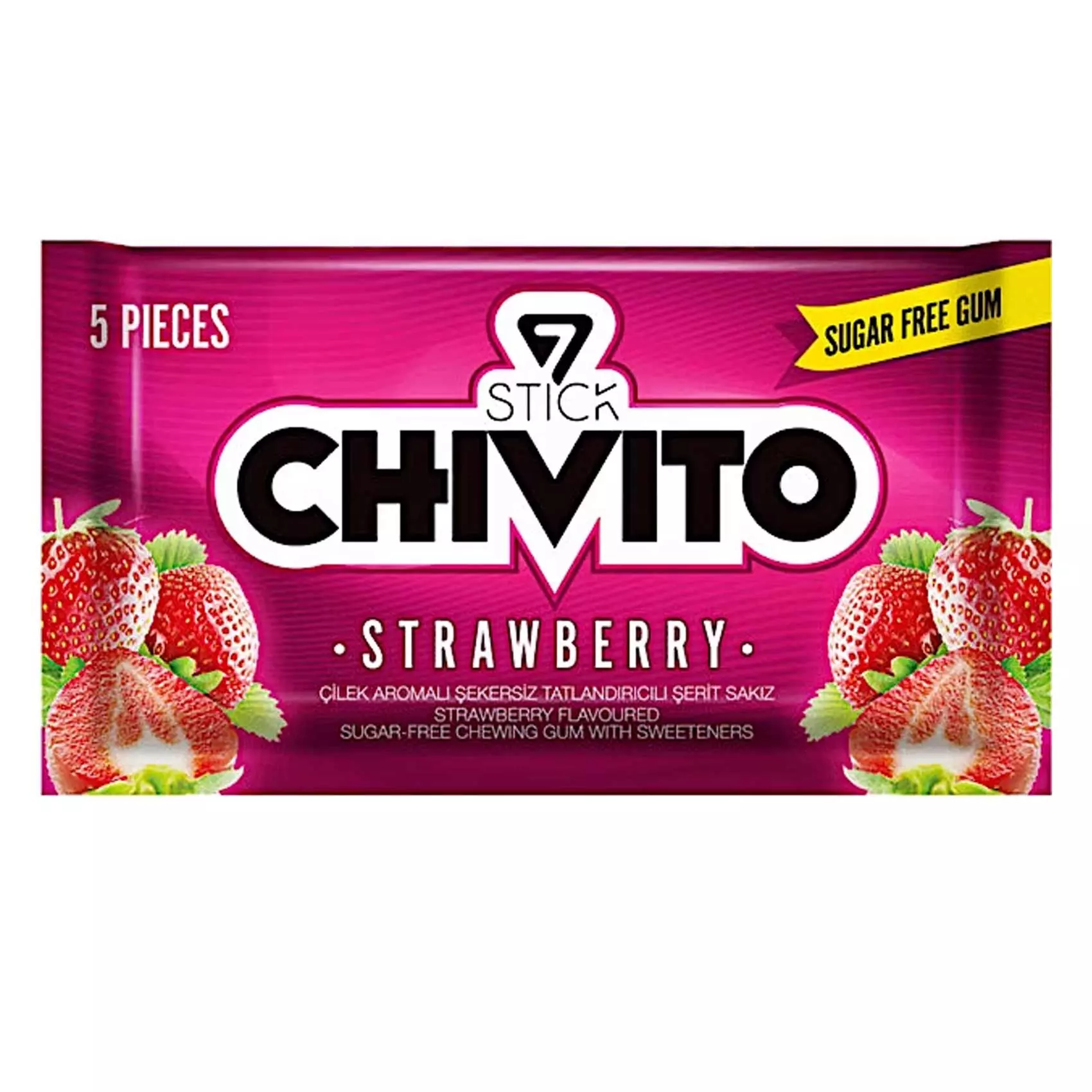 STICK CHIVITO GUM STRAWBERRY SF *5