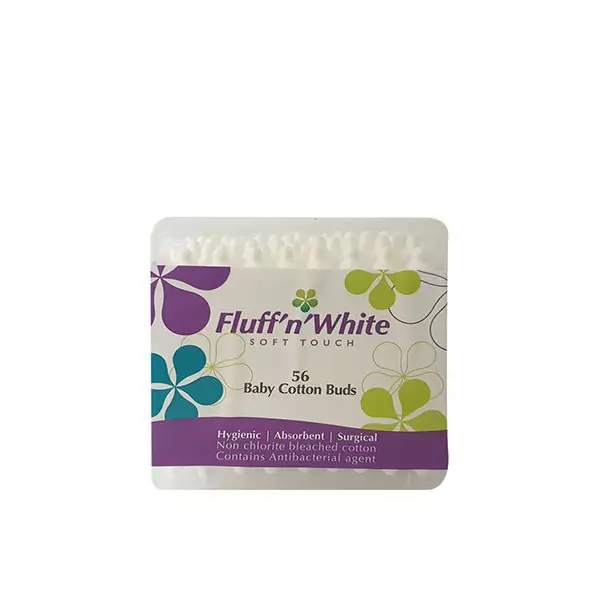 FLUFF N WHITE COTTON BUDS 56S