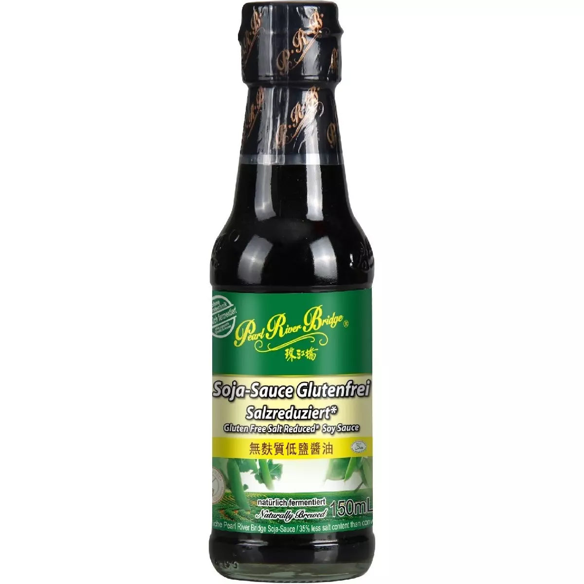 PRB GLUTEN FREE LESS SALT SOY SAUCE 150ML