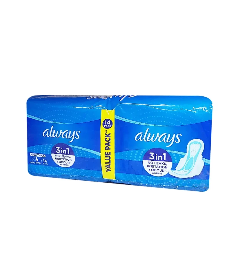 ALWAYS WITH ALOE VERA TOUCH MAXI THICK*14