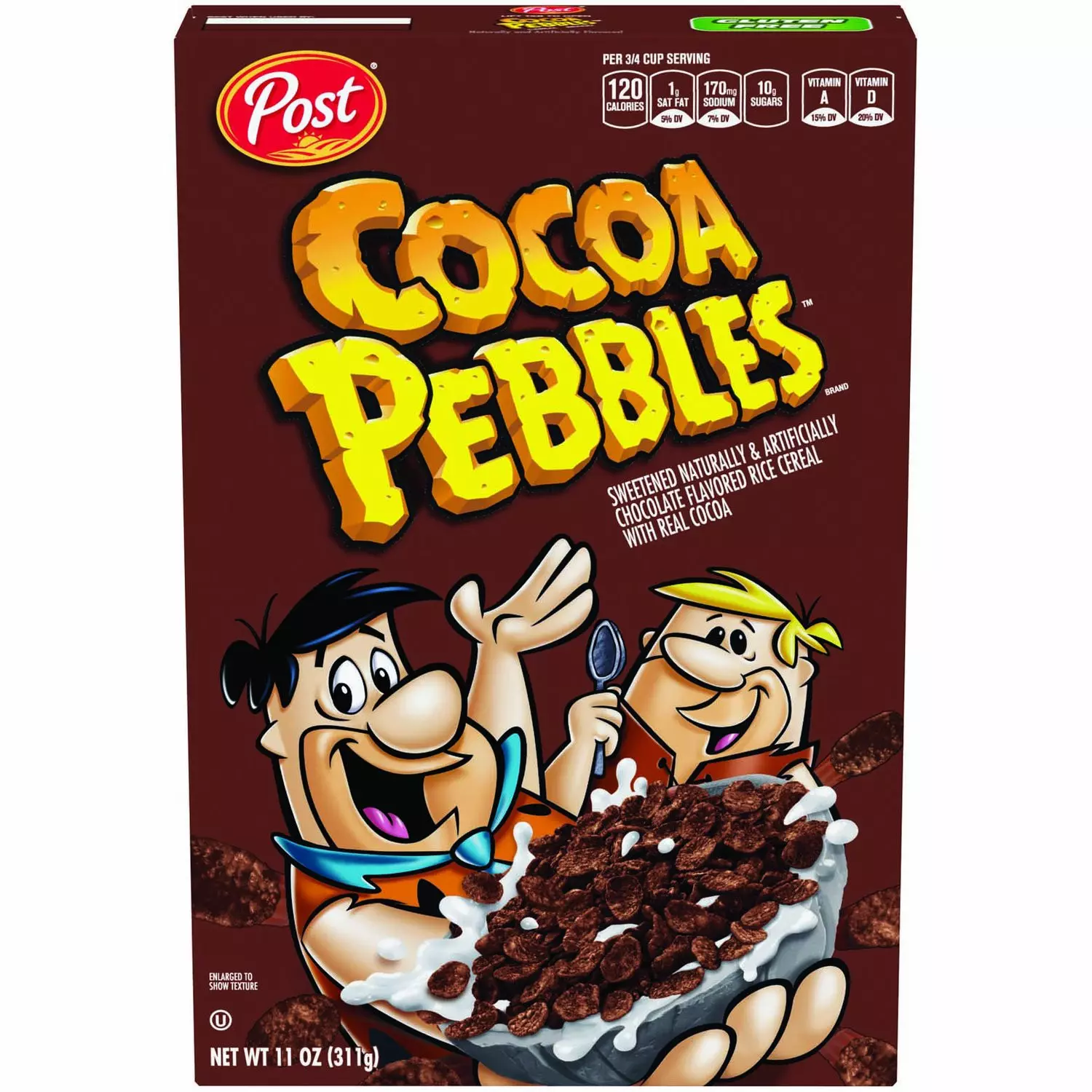 POST COCOA PEBBLES RICE CEREAL CHOCO FLAVOR 311 G