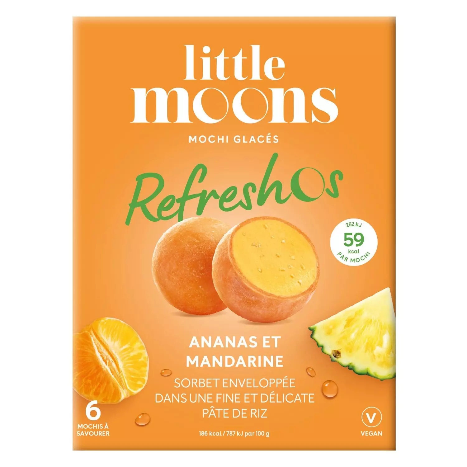 N LITTLE MOONS MOCHI ICE CREAM MANDARINE*6