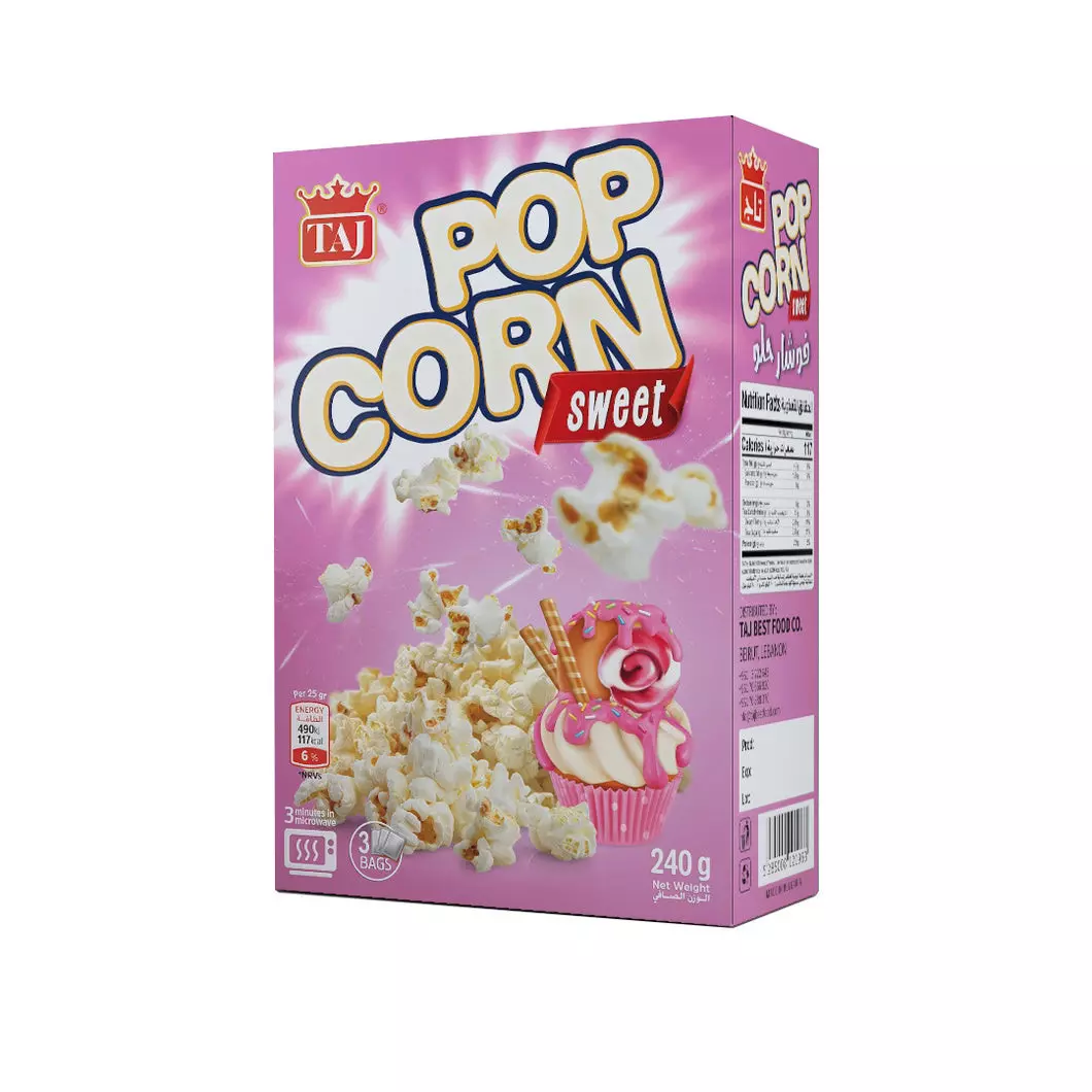 TAJ POPCORN SWEET MICROWAVE 240G