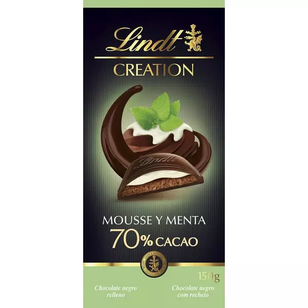 LINDT CREATION MINT 70% CACAO 150 G