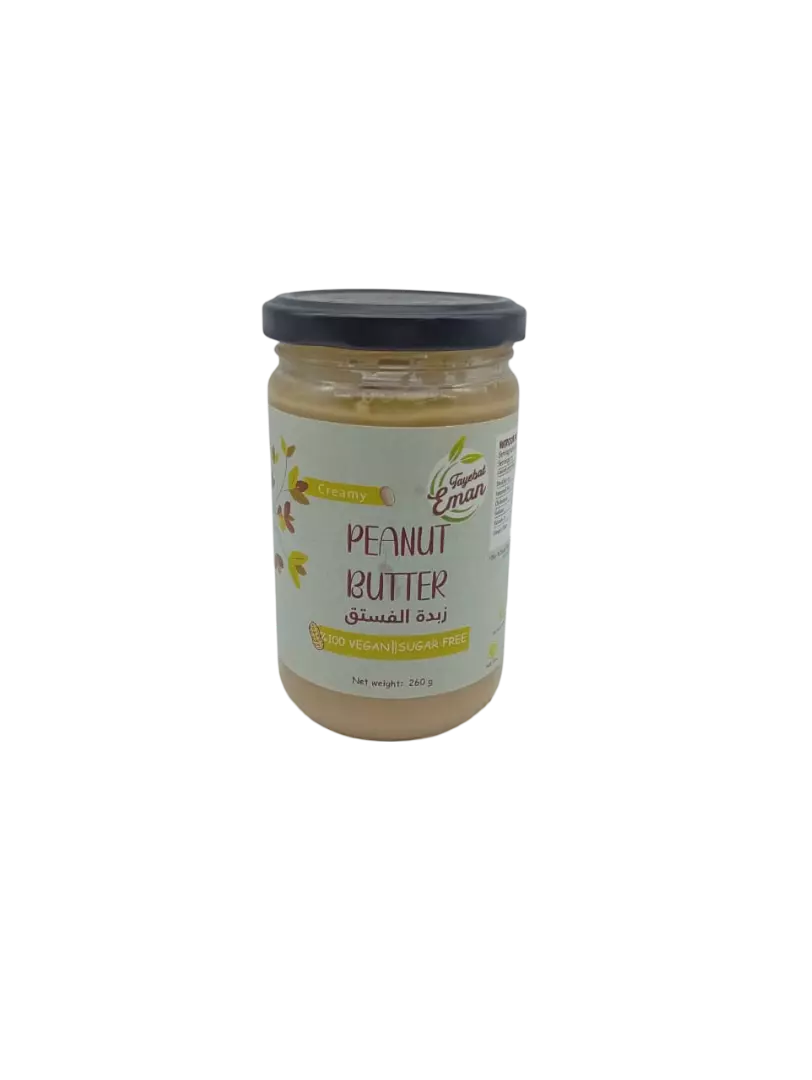 TAYEBAT EMAN CREAMY PEANUT BUTTER VEGAN SF 260 G