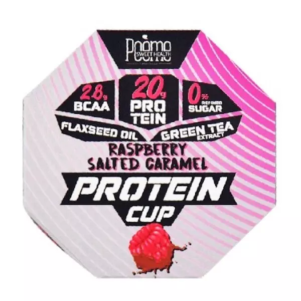 POEMR RASPBERRY SALTED CARAMEL PROTEIN CUP 70G