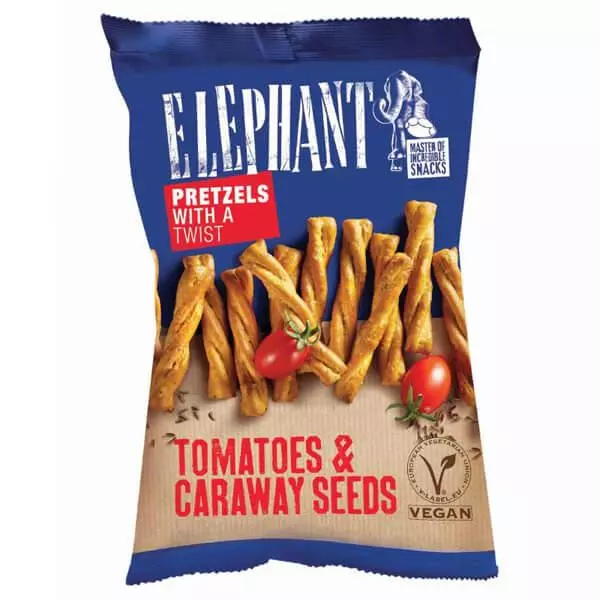 ELEPHANT TWIST TOMATOES & CARAWAY 70G