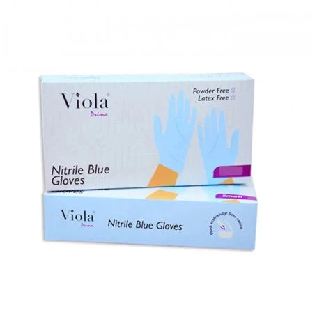 VIOLA NITRILE BLUE GLOVES LARGE *50 