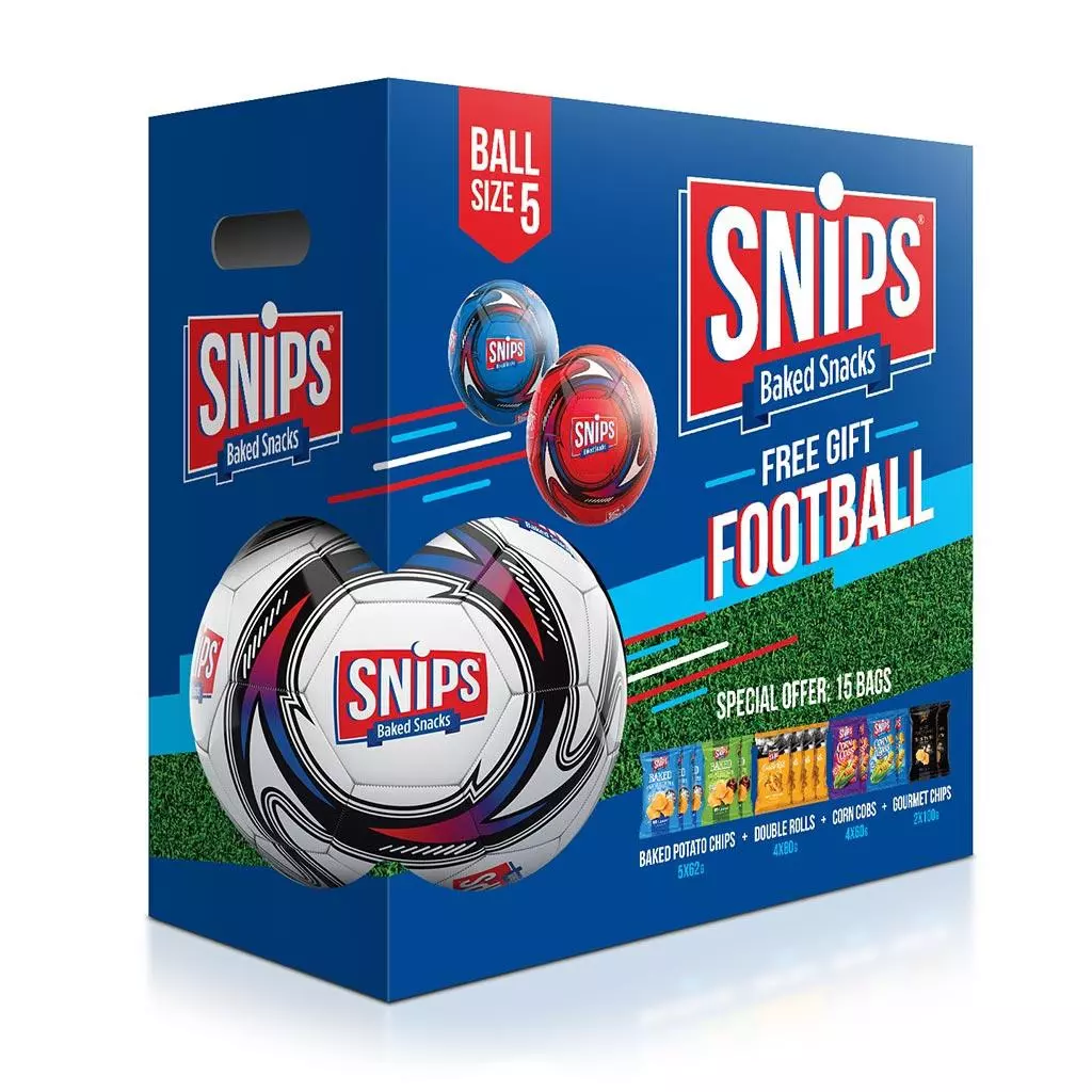 SNIPS FREE GIFT FOOTBALL + 15 BAGS SPECIAL OFFER