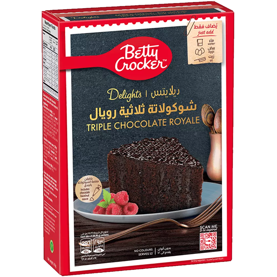 BETTY CROCKER ROYAL CAKE TRIPLE CHOCOLATE 610 G