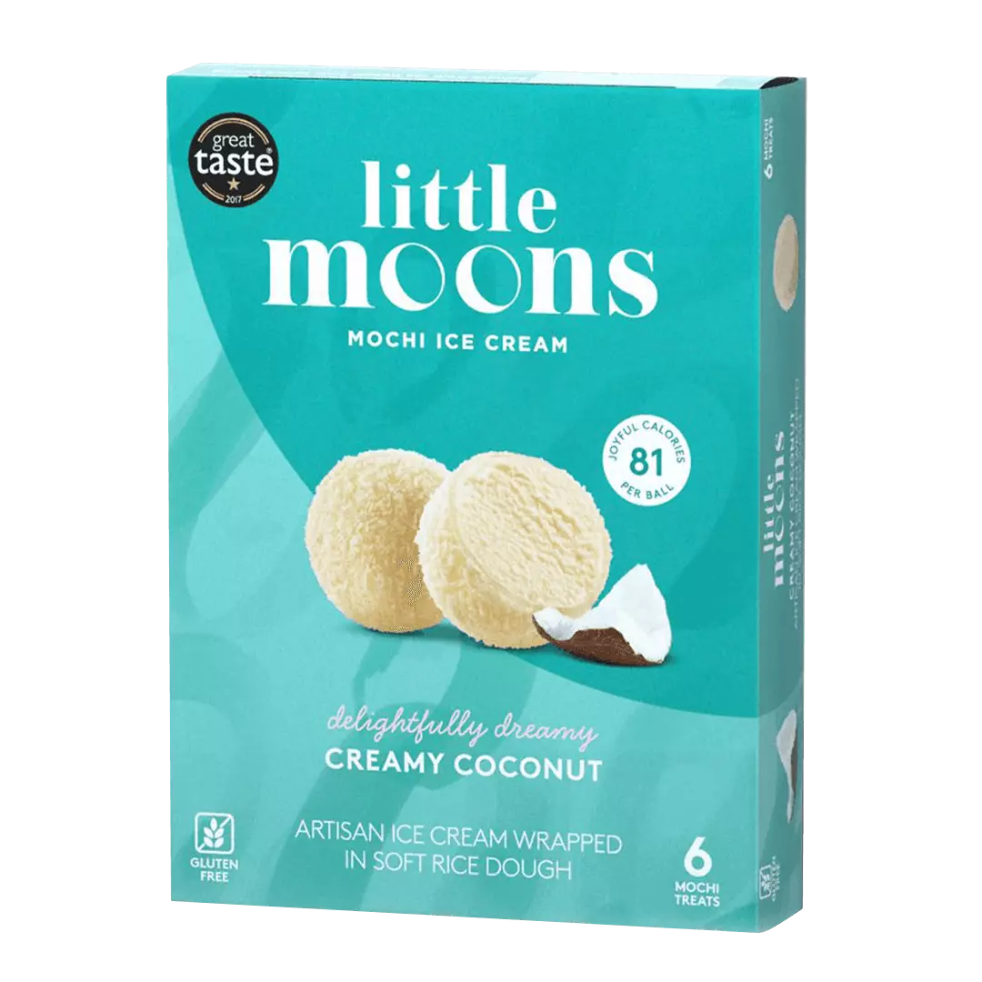 N LITTLE MOONS MOCHI ICE CREAM CREAMY COCONUT *6