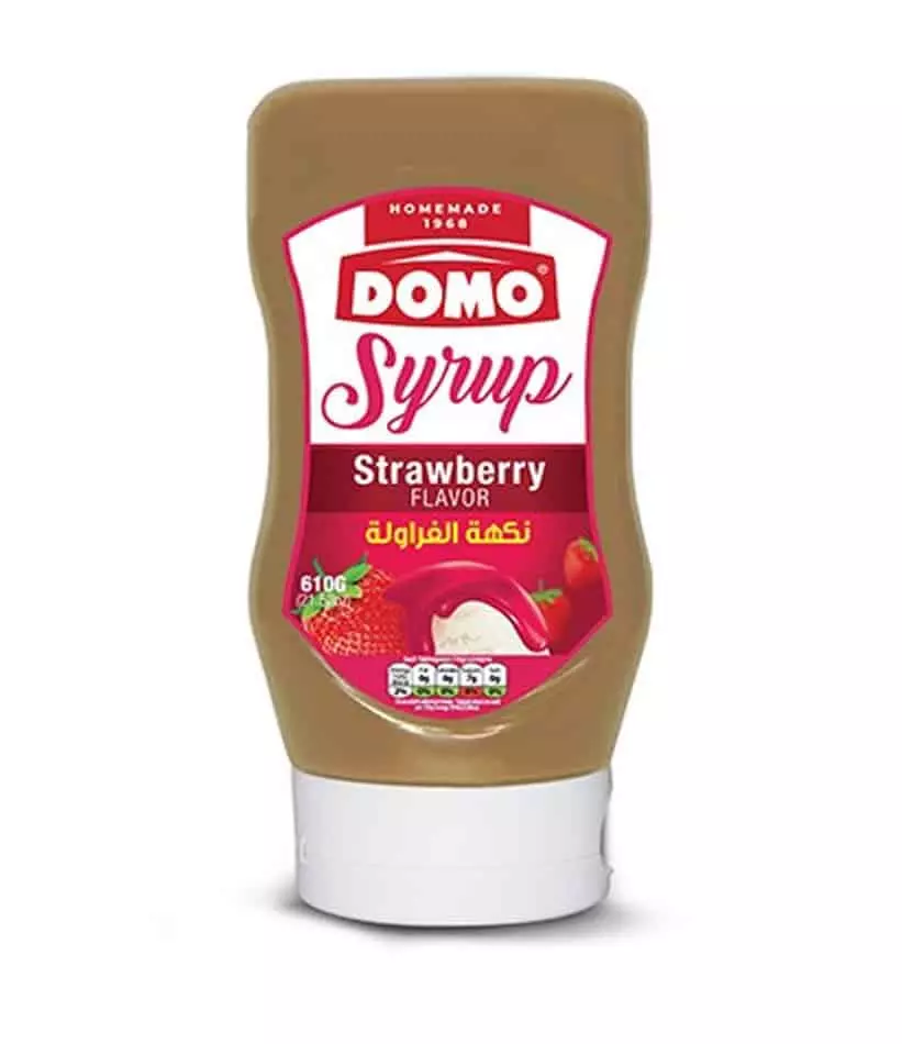 DOMO STRAWBERRY SYRUP 610 G