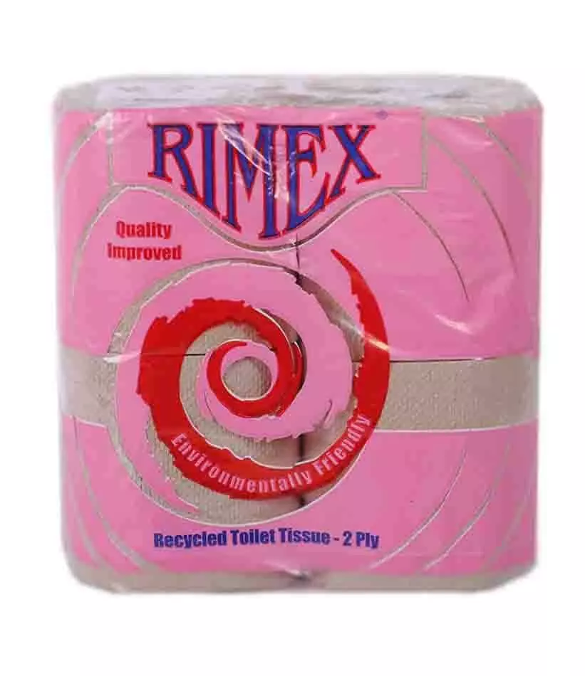 RIMEX RECYCLED TOILET TISSUE*4 ROLLS
