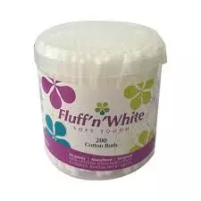 FLUFF N WHITE COTTON BUDS *200 