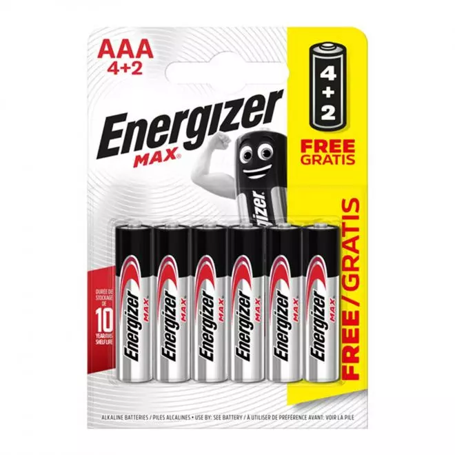 ENERGIZER MAX AAA 4+2