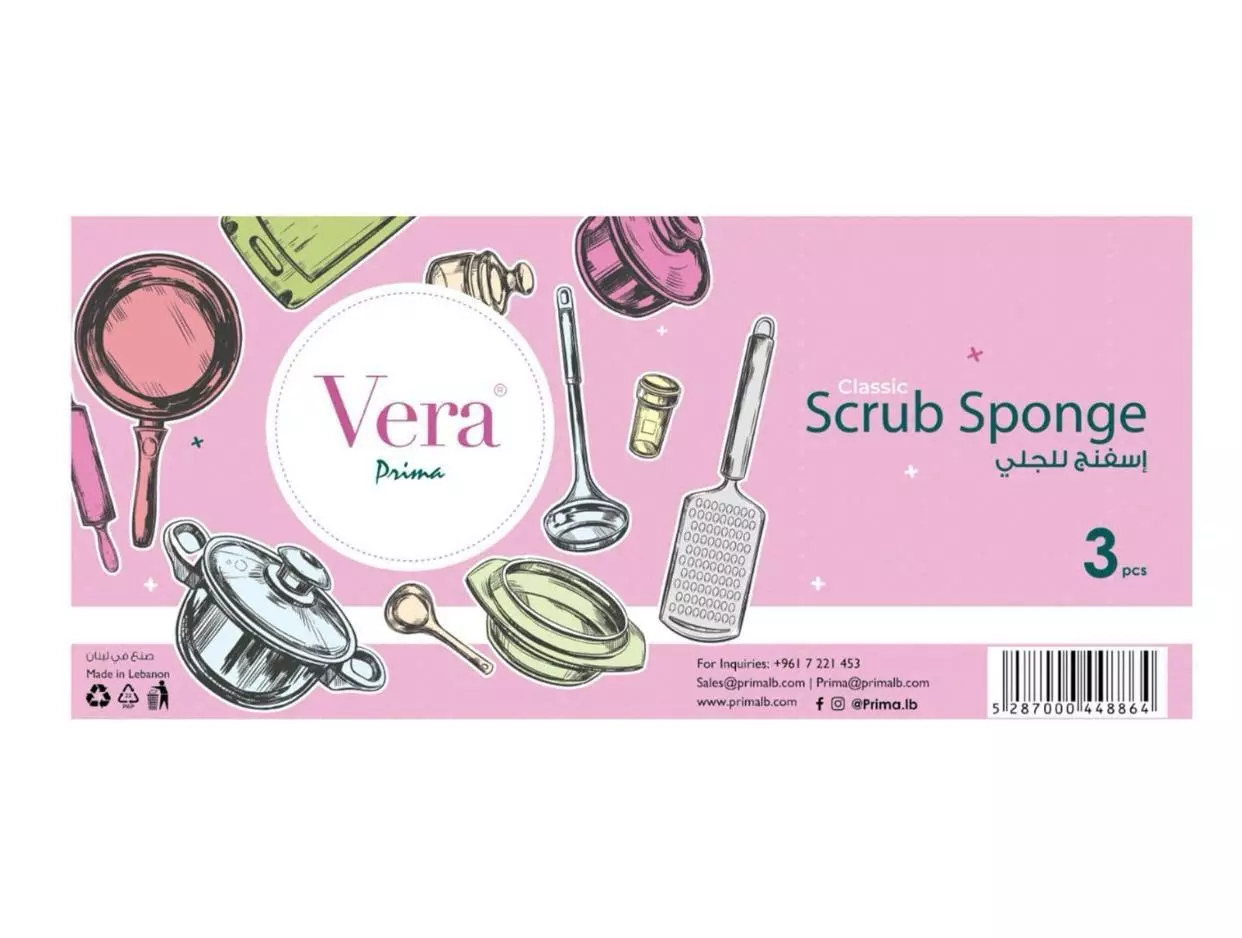 VERA CLASSIC SCRUB SPONGE *3
