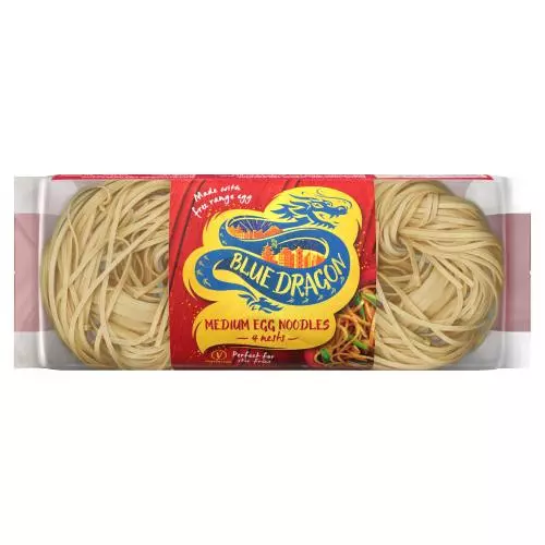 BLUE DRAGON MEDIUM EGG NOODLES 250 G