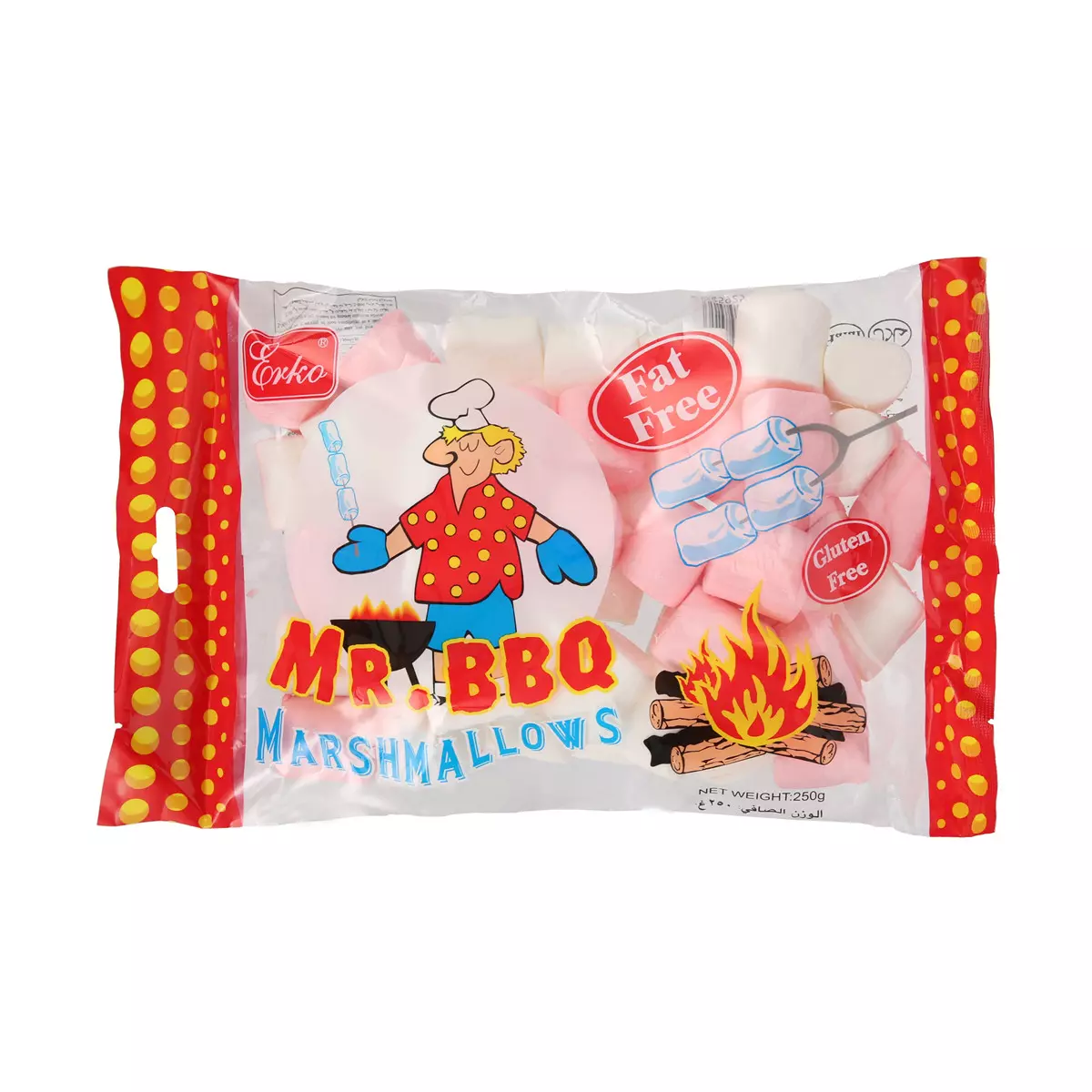 ERKO MALLOW PLUS BBQ MARSHMALLOW 200 G +50 G FREE