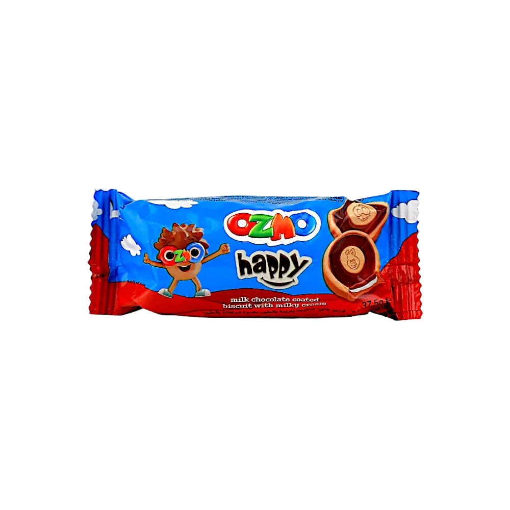 OZMO HAPPY MILK CHOCOLATE COATED BISCUIT 37.5 G