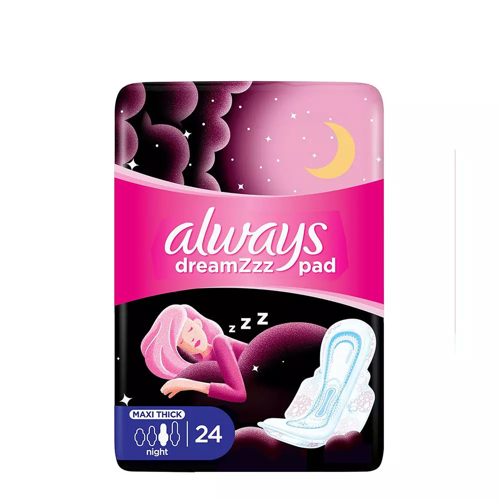 ALWAYS DREAM PAD MAXI THICK PINK*24