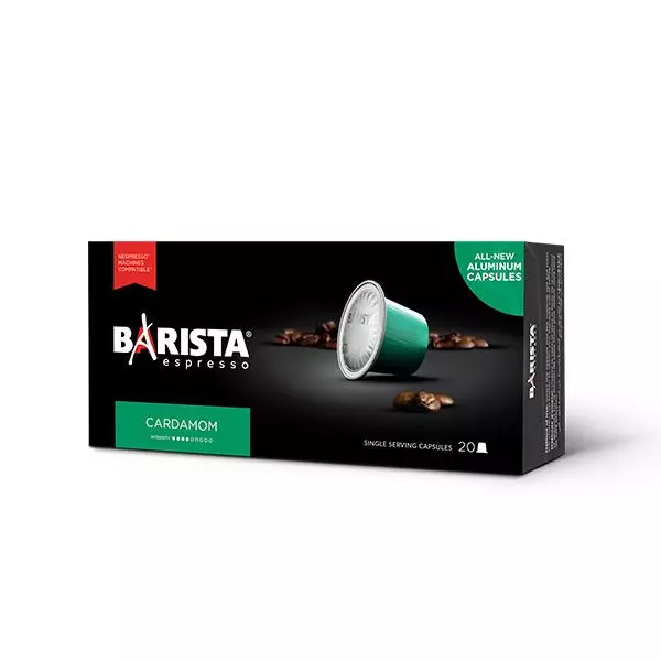 BARISTA ESPRESSO CARDAMON SINGLE SERVING PODS *20